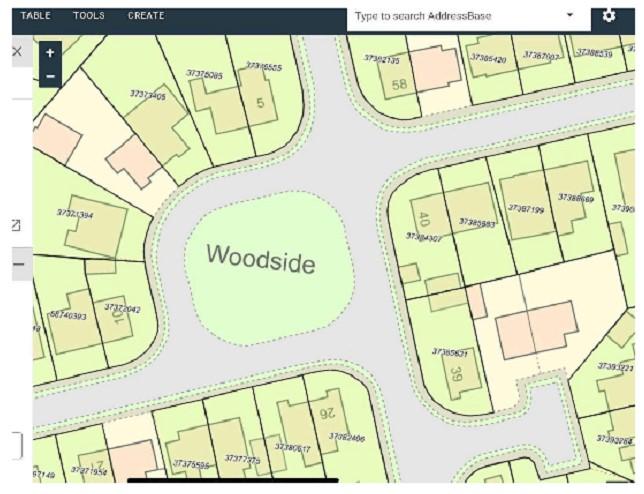 Woodside map